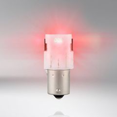 Λάμπες Led P21W Μονοπολικές BA15S 12volt 1.4 watt Κόκκινες Osram 7506DRP-02B 2 Τεμάχια