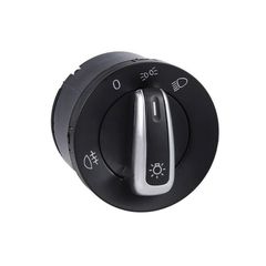 Διακόπτης Φώτων Για Seat Mii 12+ / Alhabra 10+ / VW New Beetle 16+ / Golf V 04-08 , Jetta 05-10 , Up 16+ , Touran 03-15 , Tiguan 07-16 , Transporter 03-19 , Amarok 10+ Μαύρο/Χρώμιο 10 Pin