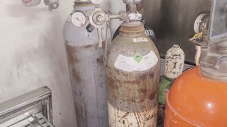 Φιάλες διοξειδίου αζώτου οξυγόνου 50Λιτρών