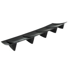 Diffuser Πίσω Προφυλακτήρα Universal Με 5 Πτερύγια Μαύρο Από Abs Πλαστικό 1 Τεμάχιο