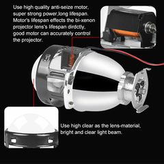 Προτζέκτορες Φαναριών Bi-Xenon Για Retrofit 2.3" H1 Mini Χωρίς Καπάκια Retrofitlab 2 Τεμάχια