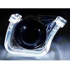 Καπάκι Για Προτζέκτορα 2.5" & 3.0" U-Design Με Led Angel Eyes Χρώμιο 1 Τεμάχιο