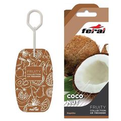 Σετ Αρωματικών Αυτοκινήτου Feral Fruity Collection Coconut 3 Τεμάχια