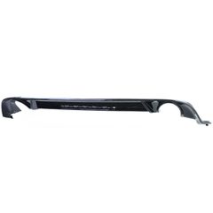 Diffuser Πίσω Προφυλακτήρα Για VW Golf VII (7.5) 17-20 Facelift GTI Με 2 Μονές Εξατμίσεις Δεξια & Αριστερά Γυαλιστερό Μαύρο Από Abs Πλαστικό 1 Τεμάχιο