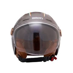 Κράνος BEON JET B122 Καφέ/Πορτοκαλί