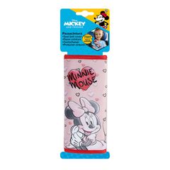 Μαξιλαράκι Ζώνης Ασφαλείας Minnie Mouse ''Καρδιές'' Βελούδινο Ροζ 1 Τεμάχιο