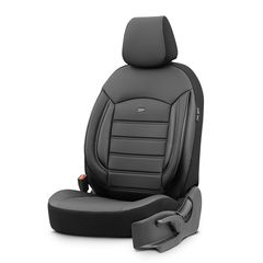 Καλύμματα Αυτοκινήτου Otom Inspire Design Universal Full Δερματίνη Σετ Εμπρός / Πίσω 11 Τεμαχίων Μαύρο INS-3501