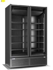 Κάθετη διπλή βιτρίνα κατάψυξης βεβιασμένης ψύξης με αυτόματη απόψυξη