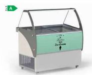 Scoop ice cream vitrine