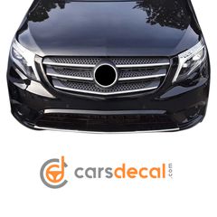 Mercedes Vito W447 V-Class Νίκελ Διακοσμητικό Lip Εμπρός-thumb-5