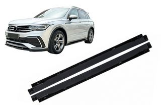 Πλαϊνά Σποιλερ Side Skirts Extensions VW Tiguan II Mk2 R/ R Line Facelift (2020-2024) Black