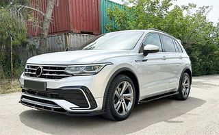 Εμπρός προφυλακτηρα Spoiler Lip Tiguan II Mk2 R/ R Line Facelift (2020-2024) Black-thumb-1