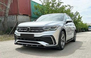 Εμπρός προφυλακτηρα Spoiler Lip Tiguan II Mk2 R/ R Line Facelift (2020-2024) Black-thumb-2