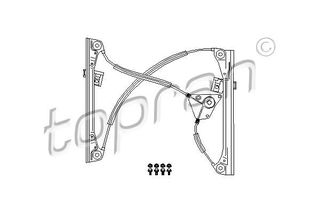 TOPRAN 111 261 755 - window lifter repair kit Γρύλος παραθύρου