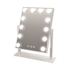 Καθρέπτης μακιγιάζ αφής 12 LED 30x40cm HYH-170 Λευκό