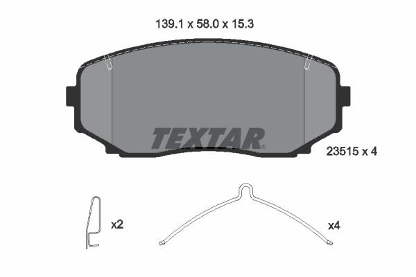 TEXTAR ΔΙΣΚΟΦΡΕΝΑ MITSUBISHI