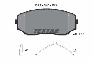 TEXTAR ΔΙΣΚΟΦΡΕΝΑ MITSUBISHI
