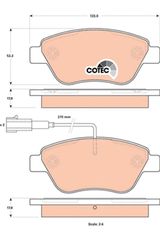 Τακάκια φρένων ALFA ROMEO / FIAT / CITROEN / PEUGEOT TRW 77365543, 77365465