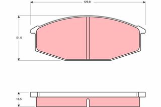 Τακάκια φρένων NISSAN / TOYOTA 41060P6525, 41060P6625, 0449130171, 449130150