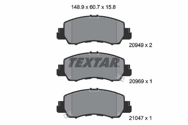 TEXTAR ΔΙΣΚΟΦΡΕΝΑ MITSUBISHI