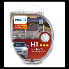 Λάμπες Philips H1 12V 55W X-Treme Vision G-Force 130% Περισσότερο Φως 12258XVGS2