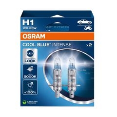 Λάμπες Osram Cool Blue Intense H1 12V 55W έως 100% έξτρα φως 5000K 2τμχ - 64150CBN-2HB