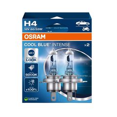 Λάμπες Osram Cool Blue Intense H4 12V 60/55W έως 100% έξτρα φως 5000K 2τμχ - 64193CBN-2HB
