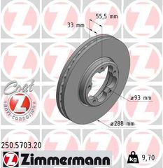 ZIMMERMANN ΔΙΣΚ/ΚΕΣ FORD COAT Z