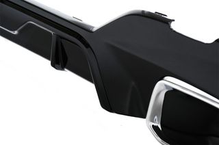 ΠΙΣΩ ΣΠΟΙΛΕΡ Rear Bumper Valance Diffuser With Chrome Exhaust Tips BMW 3 Series G20 G28 Sedan G21 Touring (2018-up) M340i M Look Piano Black-thumb-1