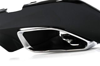 ΠΙΣΩ ΣΠΟΙΛΕΡ Rear Bumper Valance Diffuser With Chrome Exhaust Tips BMW 3 Series G20 G28 Sedan G21 Touring (2018-up) M340i M Look Piano Black-thumb-2