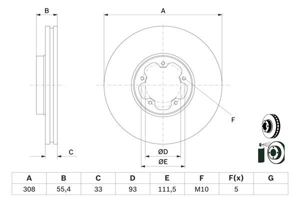 BOSCH ΔΙΣΚΟΠΛΑΚΕΣ FORD