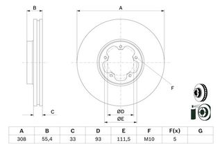 BOSCH ΔΙΣΚΟΠΛΑΚΕΣ FORD