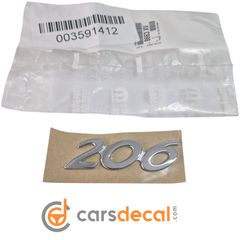 Γνήσιο Peugeot 206 Πίσω Σήμα