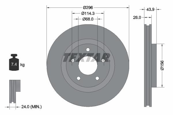 TEXTAR ΔΙΣΚΟΠΛΑΚΕΣ NISSAN