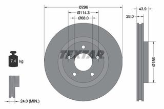 TEXTAR ΔΙΣΚΟΠΛΑΚΕΣ NISSAN