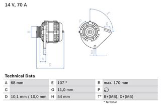 BOSCH BX ΔΥΝΑΜΟ FIAT