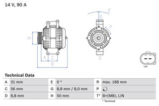 BOSCH BX ΔΥΝΑΜΟ MERCEDES