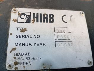 Γερανός-Φορτηγά Με Γερανό Mercedes-Benz 1996 Hiab 090 ΜΕ ΧΕΙΡΙΣΤΗΡΙΑ ΠΑΝΩ ΚΑΙ 2 ΓΡΑΜΜΕΣ-thumb-3