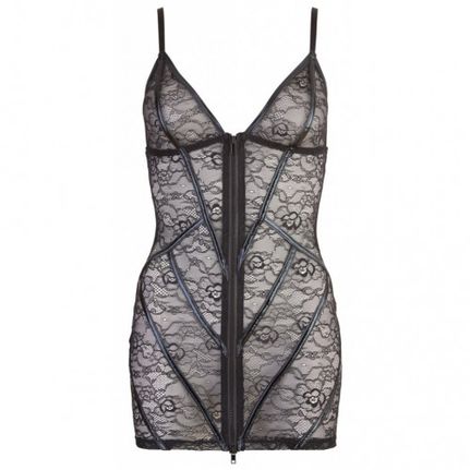Provocative Lace Dress with Zip-thumb-3