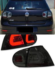 ΦΑΝΑΡΙΑ ΠΙΣΩ VolksWagen VW Golf V Hatch MK-5 2004-2009 Full Smoked 3D Full LED Tail Lights