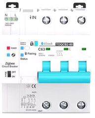 ΑΥΤΟΜΑΤΗ ΑΣΦΑΛΕΙΑ 3P 63A με WI-FI TOQCB2-80-3P