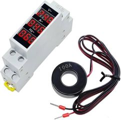 ΡΑΓΑΣ A/M + V/M + Hz.  220V AC 50/60Hz  TFHZ3P