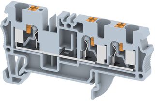 ΚΛΕΜΜΑ ΡΑΓΑΣ ΚΟΥΜΠΩΤΗ 4mm 1εισ + 2εξ. ΓΚΡΙ PQ4 1χ2