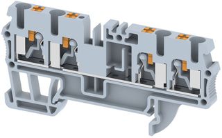 ΚΛΕΜΜΑ ΡΑΓΑΣ ΚΟΥΜΠΩΤΗ 2,5mm 2εισ + 2εξ. ΓΚΡΙ PQ2,5 2χ2