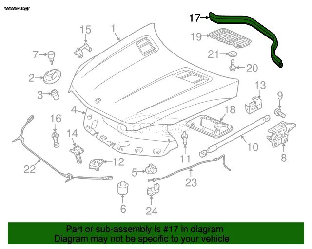 Mercedes-Benz W166 ΛΑΣΤΙΧΟ ΜΗΧΑΝΗΣ W1668870098