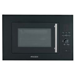 Εντοιχιζόμενος φούρνος μικροκυμάτων 900W Robin CW-850 25lt μαύρο-inox Π59,5xΒ36,5xΥ39cm