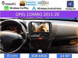 OPEL COMBO (2011-2015) Android Οθόνη 9" | Snapdragon 460 | 4GB RAM + 64GB ROM | Ασύρματο CarPlay & Android Auto GPS WiFi DSP FM/RDS