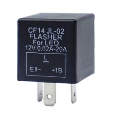 Ρελέ Αυτοκινήτου Flasher Για Led 12 Volt (Negative Connection) 0.02A-20A CF14 JL-02 1 Τεμάχιο