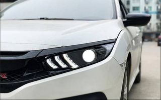 Μπροστινά Φανάρια Set Για Honda Civic FC5 2016-2021 Munstang Look Led Black