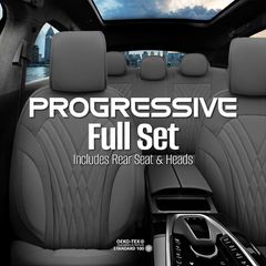 Καλύμματα Αυτοκινήτου Otom Progressive Design Universal Full Δερματίνη Σετ Εμπρός / Πίσω 11 Τεμαχίων Γκρι ΡRG-103